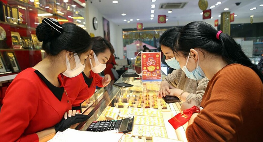 Nhu cầu mua vàng của người Việt sụt giảm mạnh trong quý 1/2023 (ảnh minh họa)