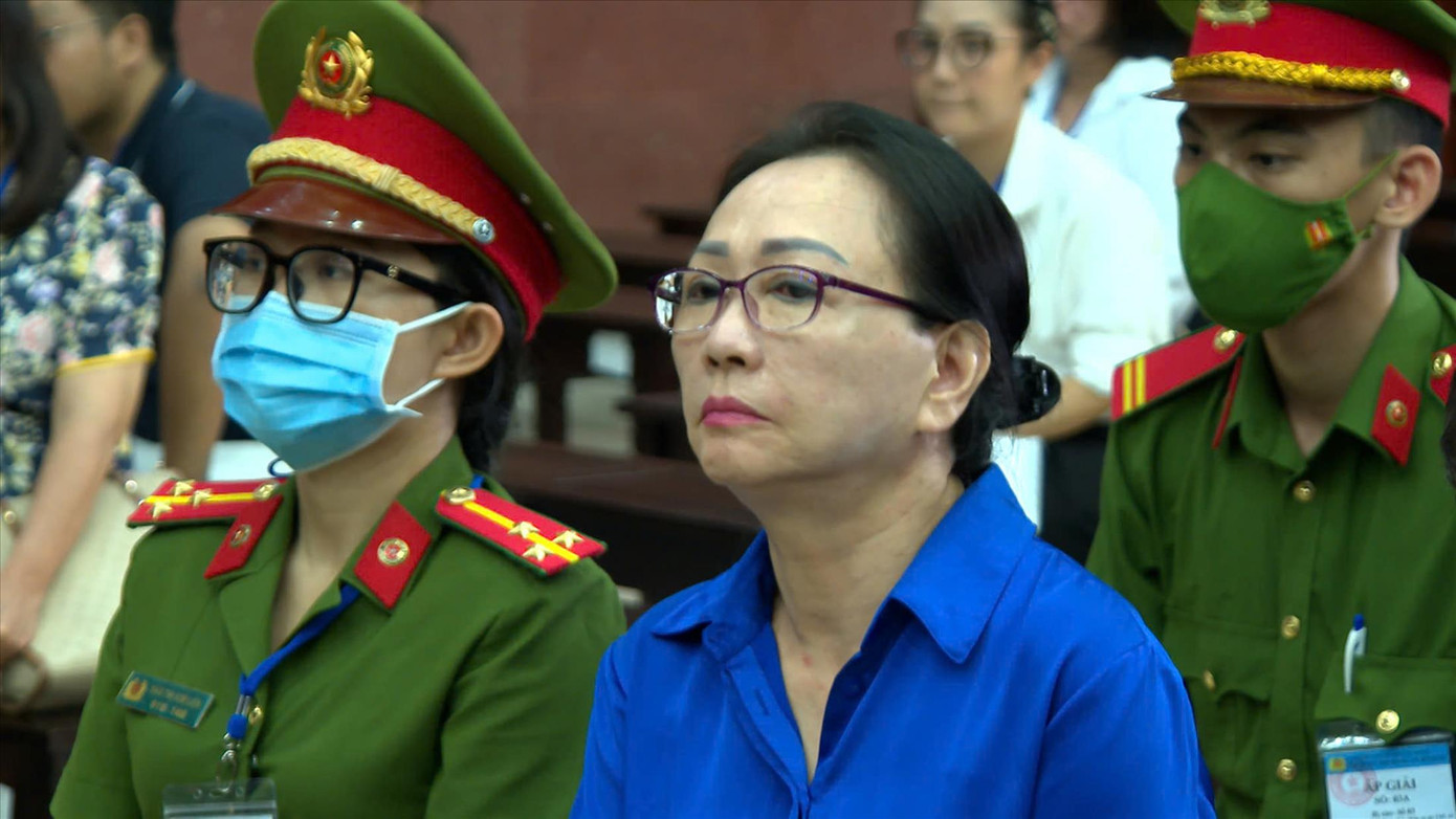 Bà Trương Mỹ Lan tại phiên tòa Ảnh: Tân Châu