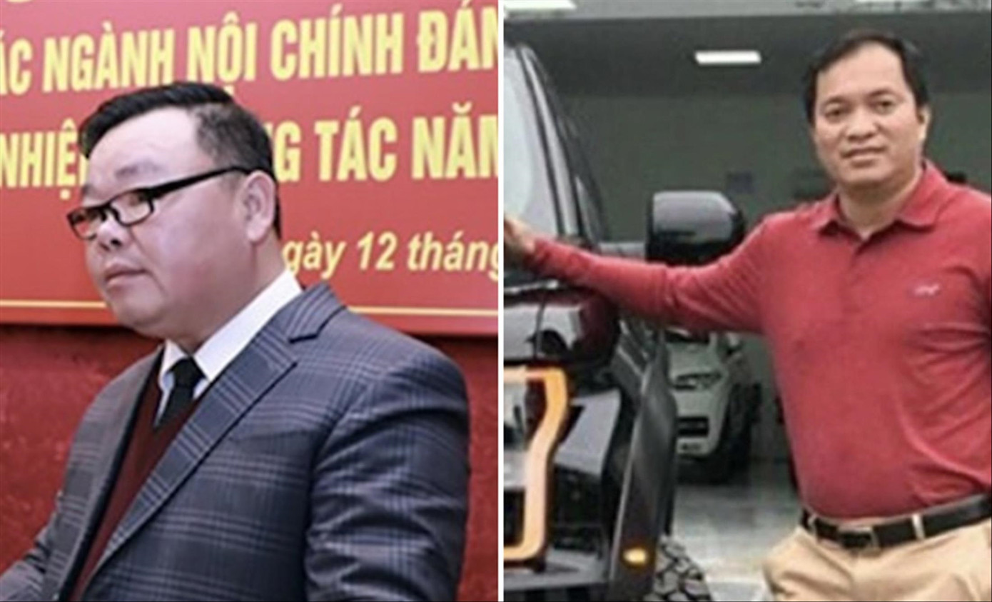 Bị can Nguyễn Đồng (trái) và Đỗ Hữu Tiệp