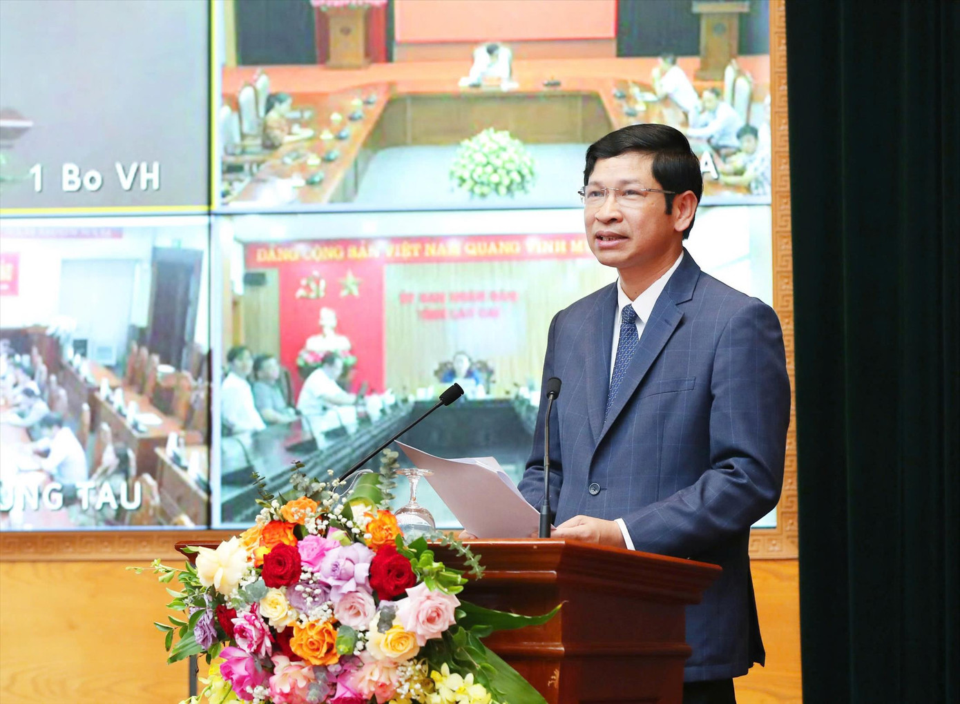 Thứ trưởng Bộ VHTTDL Hồ An Phong phát biểu kết luận hội nghị. Ảnh: Trần Huấn