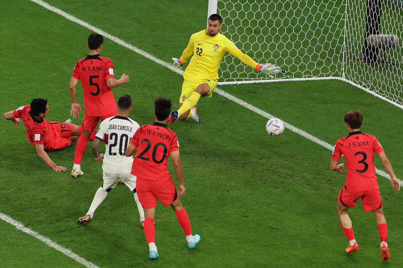 Bồ Đào Nha để thua Hàn Quốc.