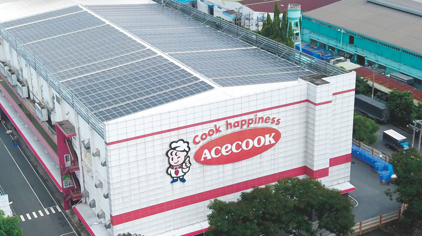Acecook Việt Nam sử dụng hệ thống điện mặt trời áp mái tại TPHCM