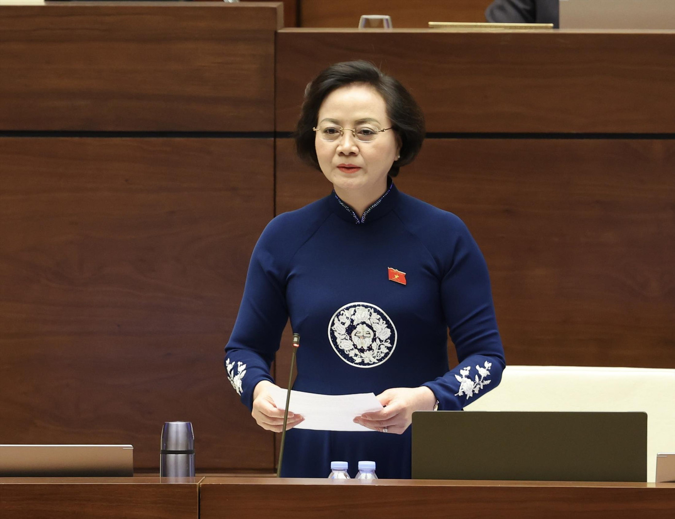 Bộ trưởng Bộ Nội vụ Phạm Thị Thanh Trà cho biết sẽ xây dựng đề án quốc gia về trọng dụng nhân tài Ảnh: Như Ý