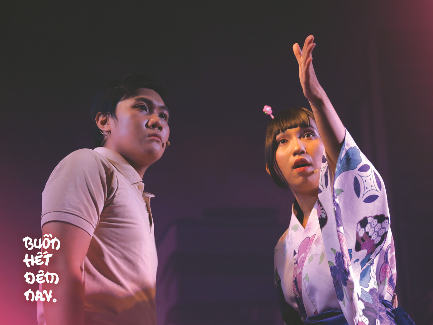 Một phân cảnh trong vở diễn “Buồn hết đêm nay” Một phân cảnh trong vở diễn “Buồn hết đêm nay”