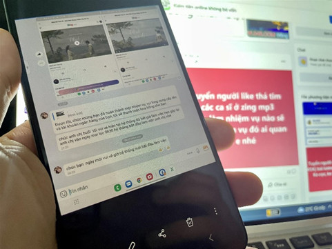 Các tin nhắn dụ dỗ của các đối tượng lừa đảo