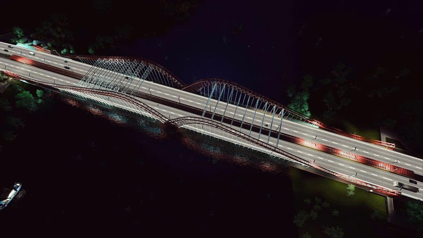 Cầu Cỏ May về đêm