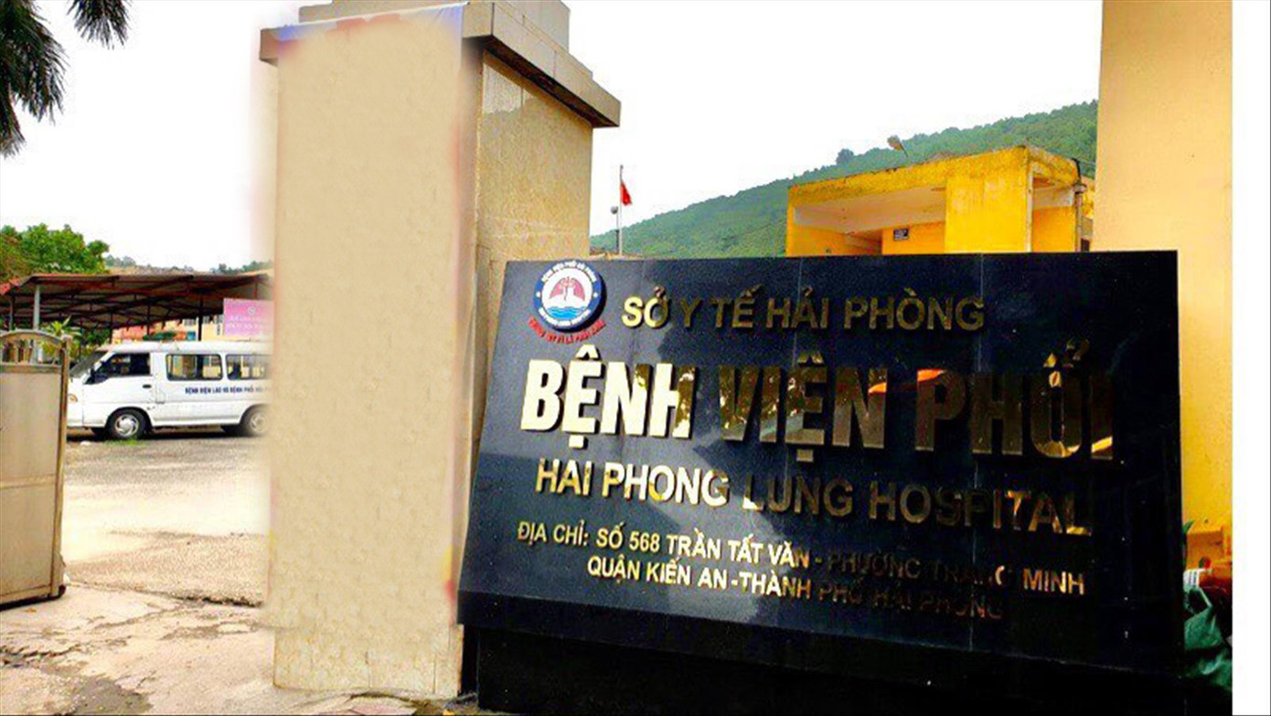 Trụ sở Bệnh viện Phổi Hải Phòng, nơi xảy ra vụ việc