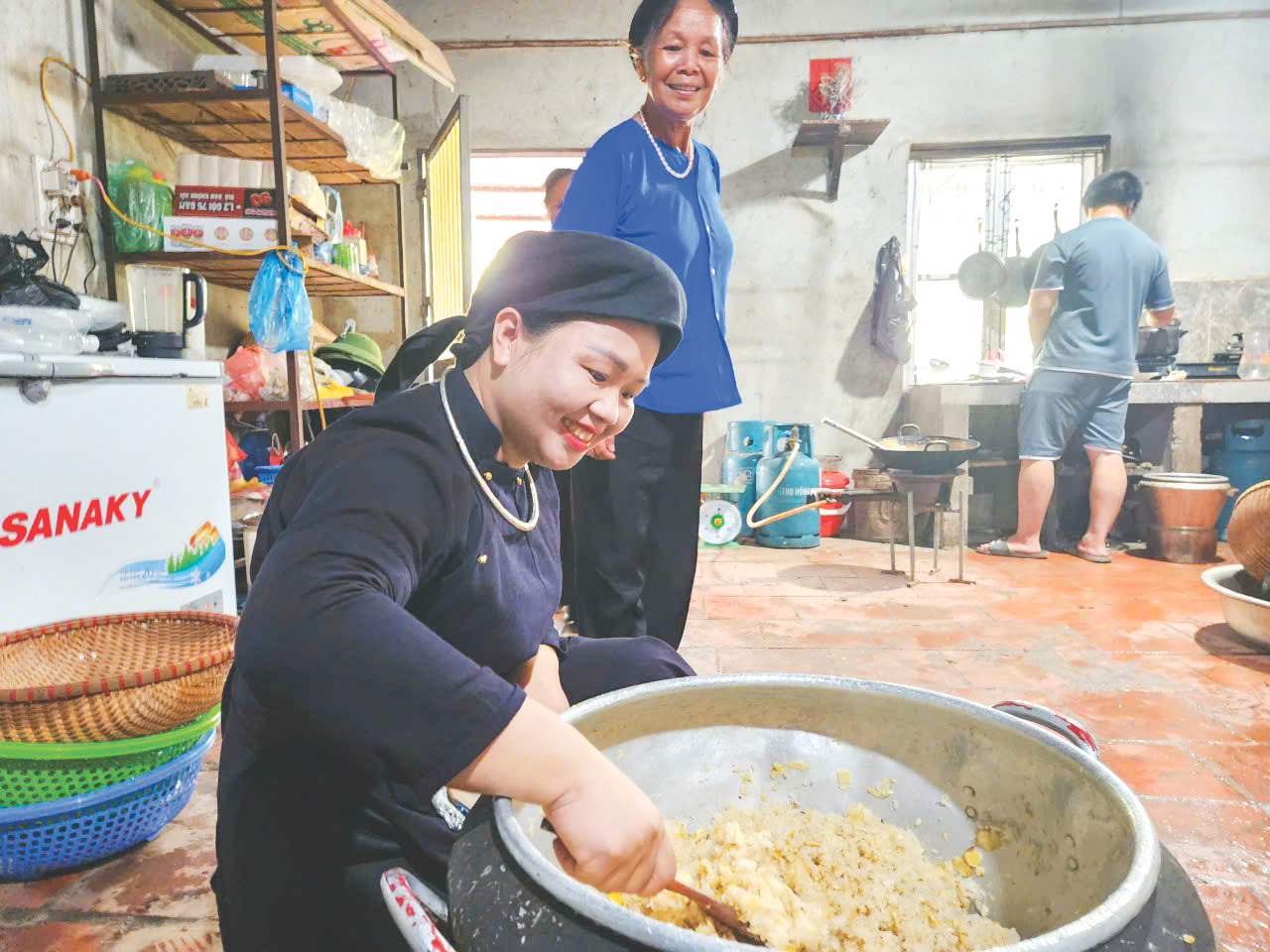 Làm xôi bằng lá sau sau Làm xôi bằng lá sau sau