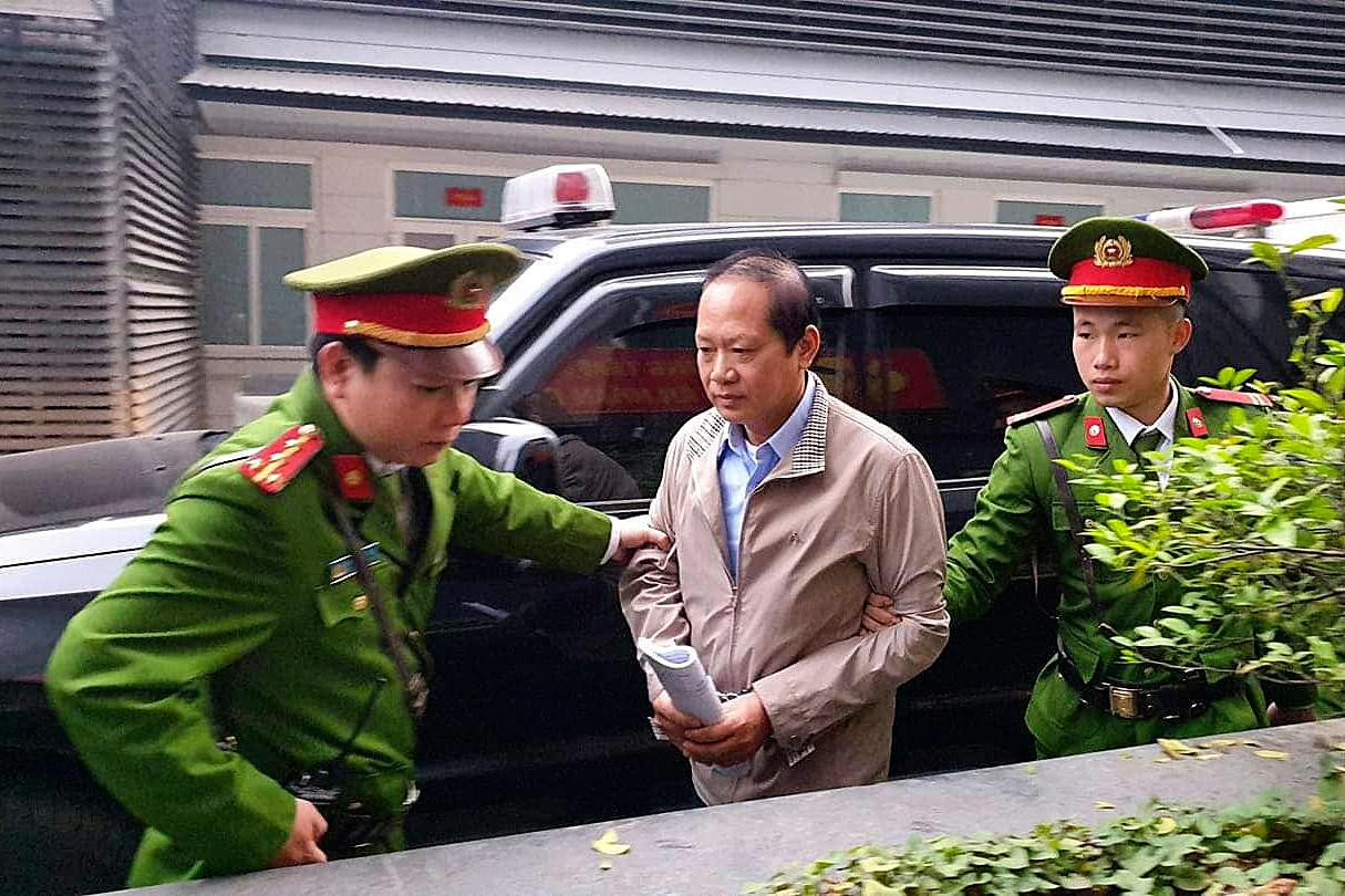 Bị cáo Trương Minh Tuấn, nguyên Bộ trưởng Bộ Thông tin và Truyền thông từng bị xét xử về tội “nhận hối lộ”