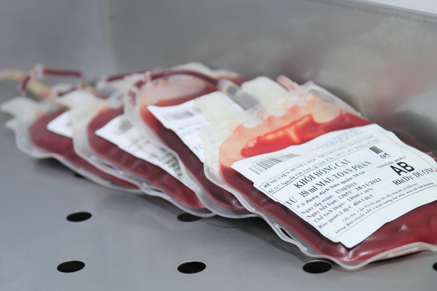 Kho máu của Bệnh viện HH-TM Cần Thơ có thời điểm cạn sạch