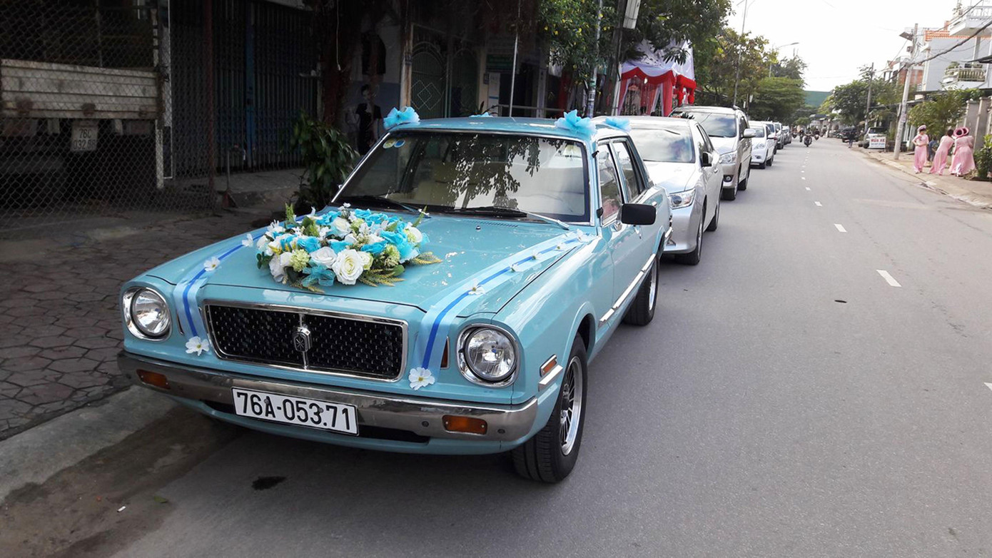 Chiếc Toyota Cressida, sản xuất năm 1978 tham gia đoàn rước dâu tại Quảng Ngãi trước khi được bán ra Đà Nẵng
