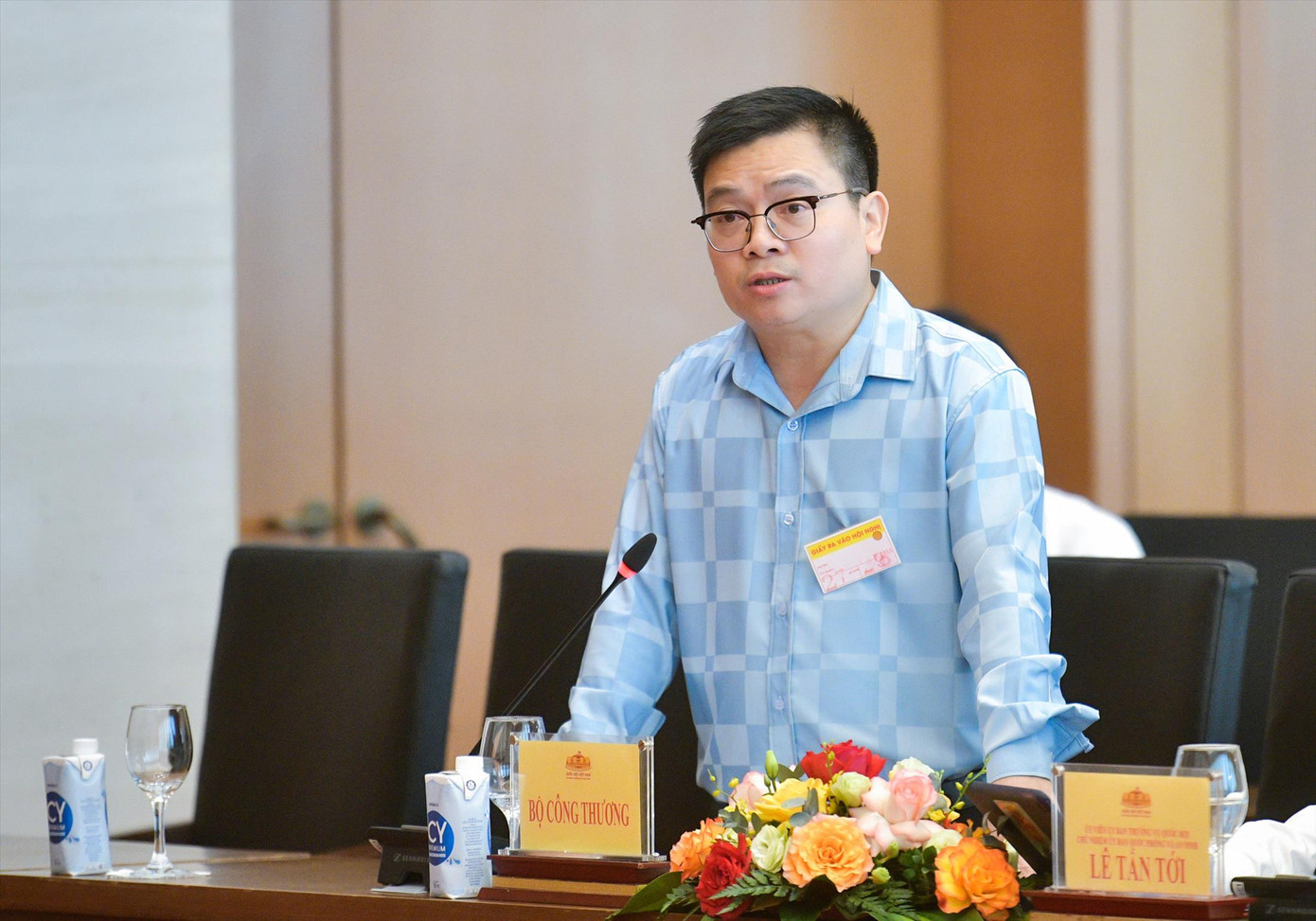 Thứ trưởng Bộ Công Thương Trương Thanh Hoài. Ảnh: QH Thứ trưởng Bộ Công Thương Trương Thanh Hoài. Ảnh: QH