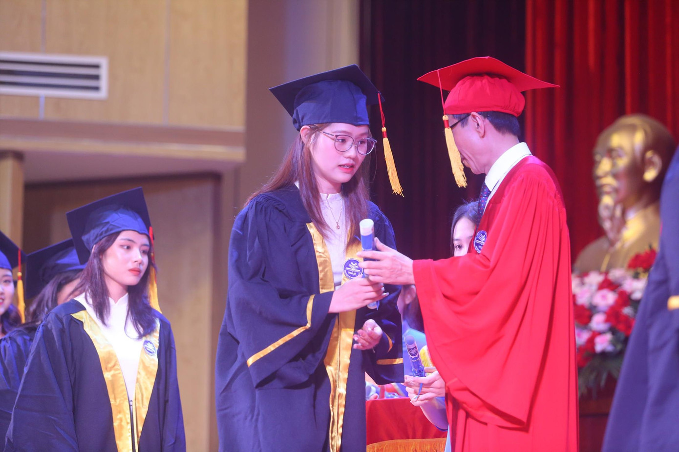 Sinh viên Trường ĐH Sư phạm Hà Nội trong lễ tốt nghiệp năm 2023 Ảnh: Duy Phạm