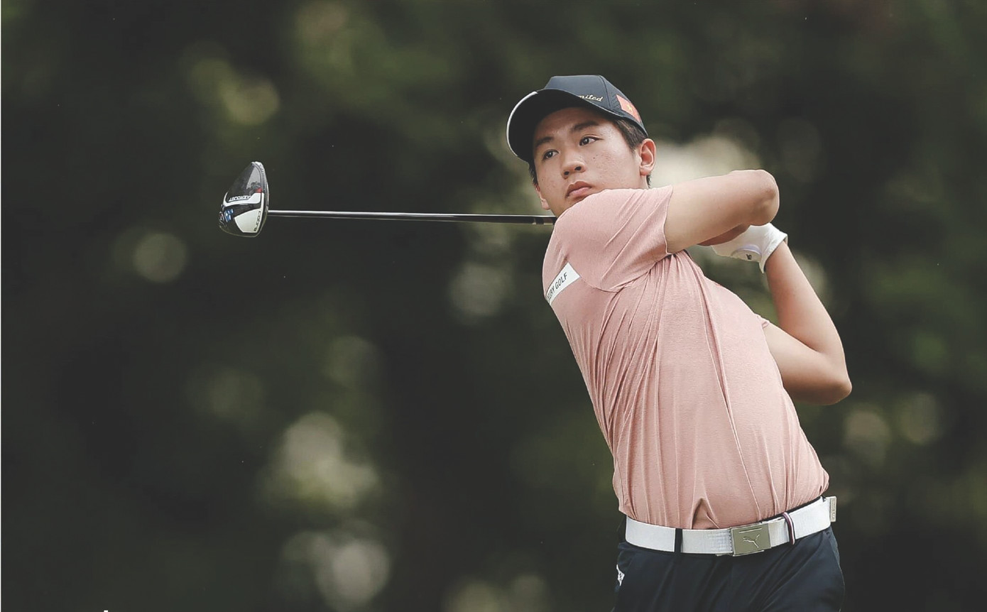 Đoàn Uy là gương mặt nổi bật tại Tiền Phong Golf Championship 2023.