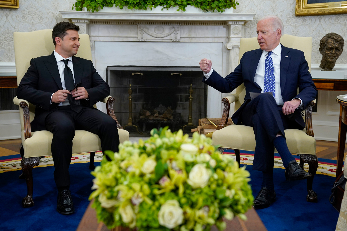 Tổng thống Mỹ Biden gặp Tổng thống Ukraine Zelensky tại Nhà Trắng, ngày 1/9/2021 Ảnh: AP Tổng thống Mỹ Biden gặp Tổng thống Ukraine Zelensky tại Nhà Trắng, ngày 1/9/2021 Ảnh: AP