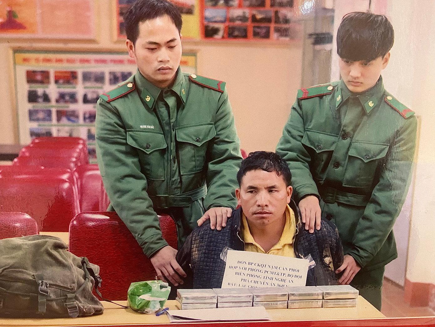 Đối tượng, tang vật do lực lượng PCMT&amp;TP BĐBP tỉnh Nghệ An và công an tỉnh Xiêng - Khoảng (Lào) bắt giữ trong chuyên án 364LV