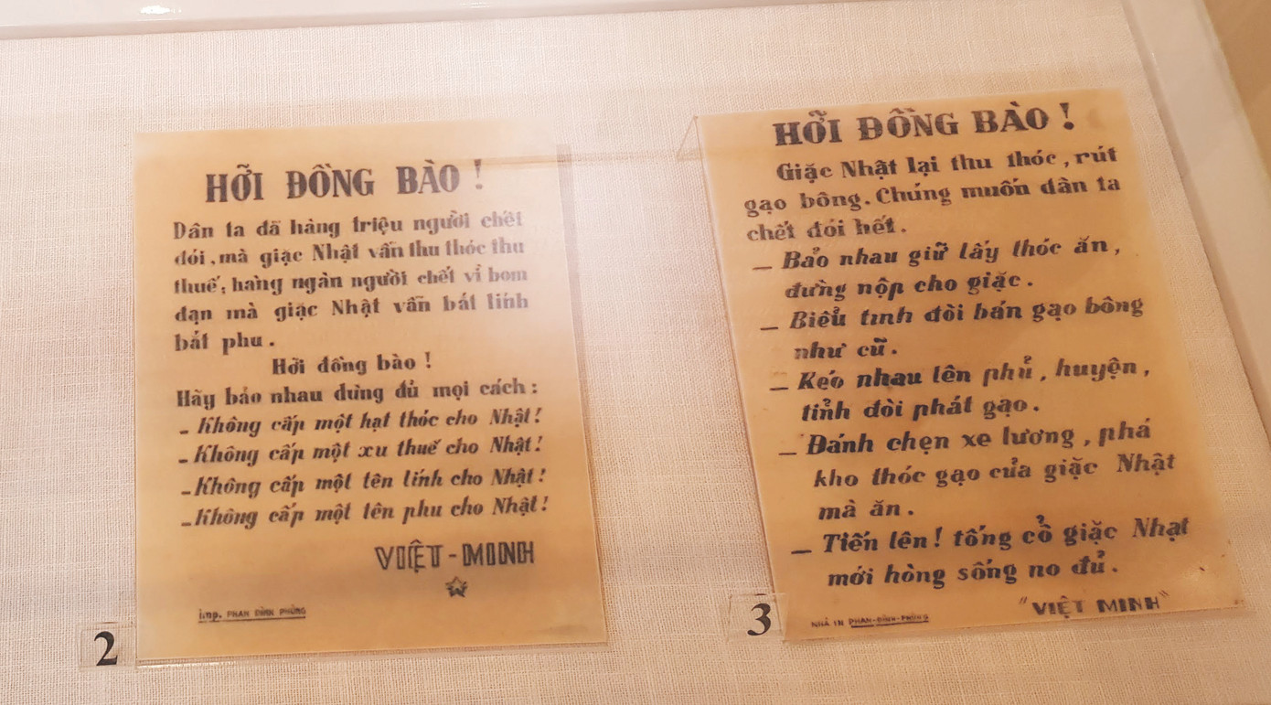 Truyền đơn Cách mạng. Ảnh: K.N