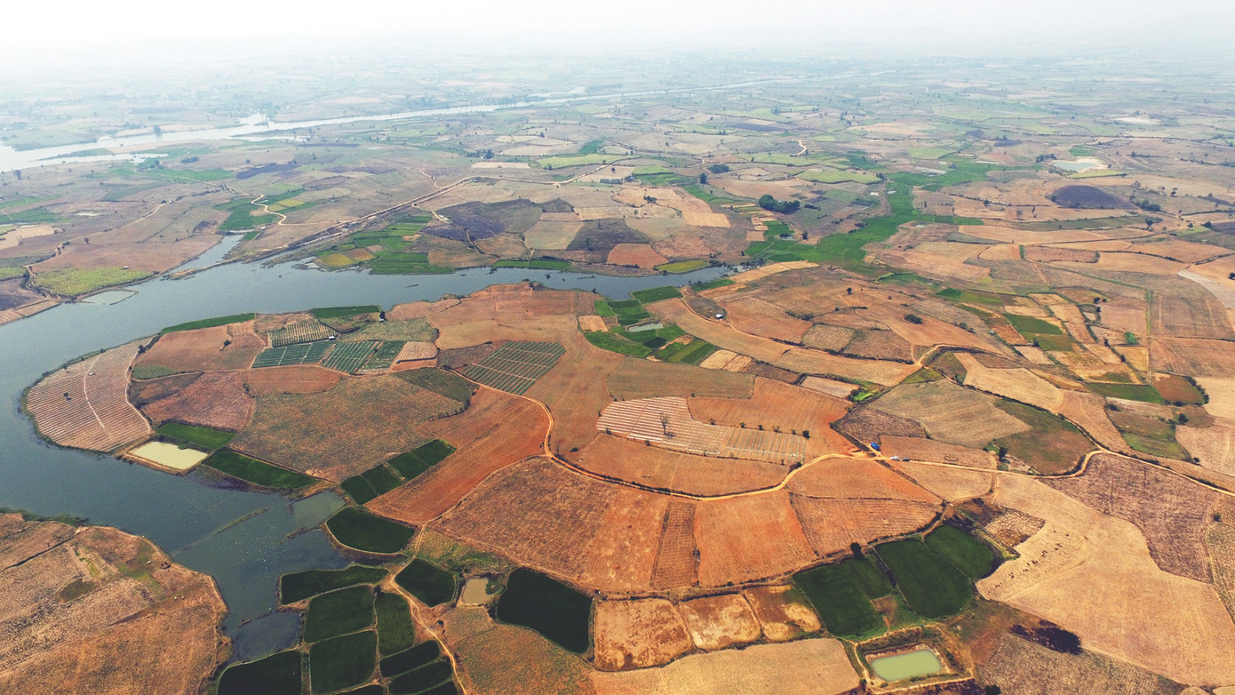 Quần thể di tích sơ kỳ Đá cũ Rộc Tưng - Gò Đá bên sông Ba, huyện An Khê, Gia Lai. Ảnh: TL Trần Tuấn