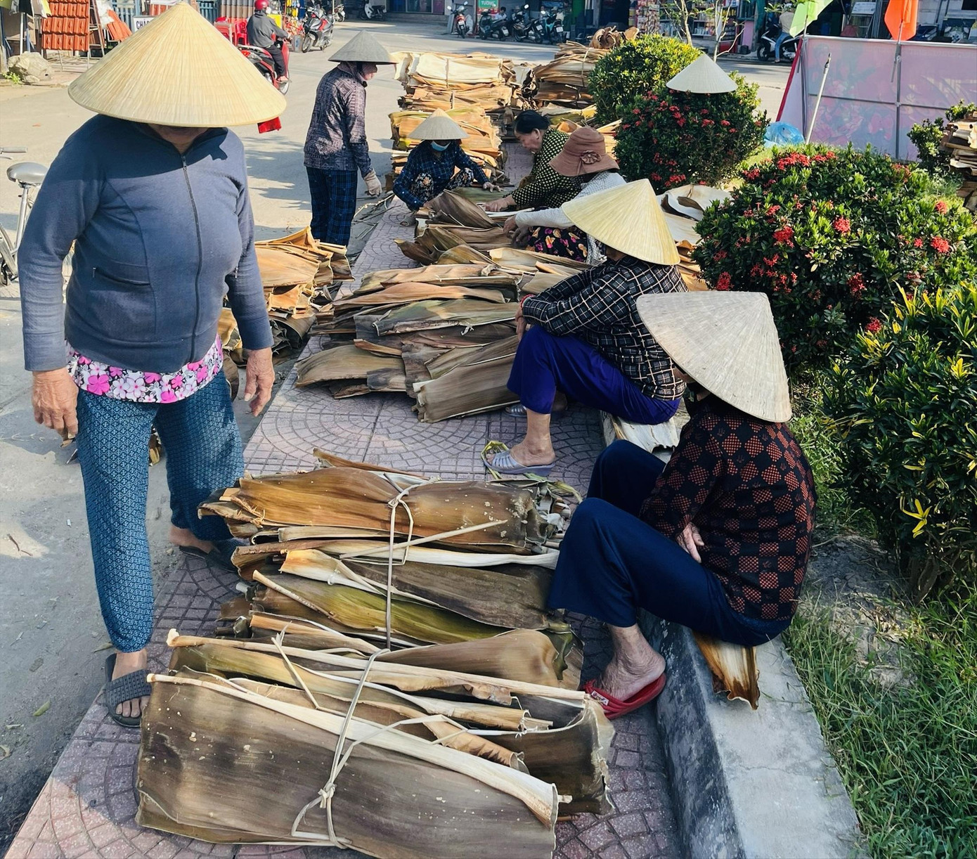 Từ ngày mo cau có giá, nhiều chợ mo cau hình thành ở vựa cau Nghĩa Hành