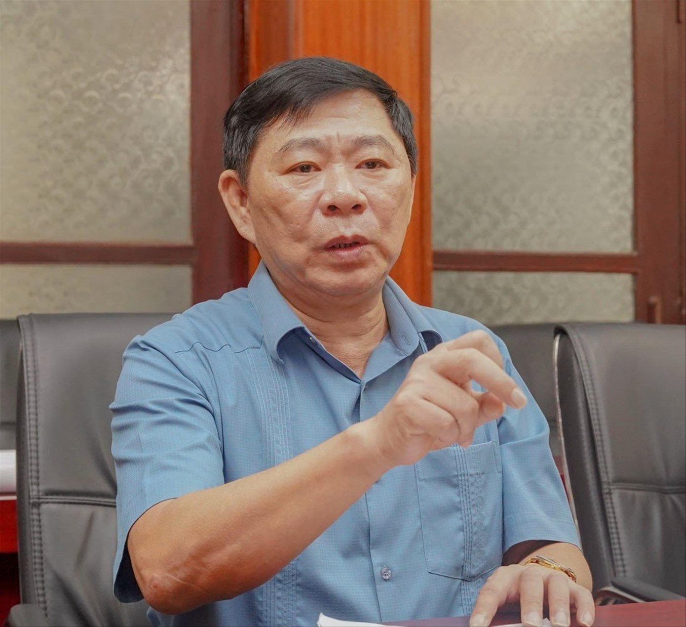 Ông Đinh Vĩnh Thụy, Giám đốc Sở NN&amp;PTNT Thái Bình. Ảnh: TRƯỜNG HÙNG