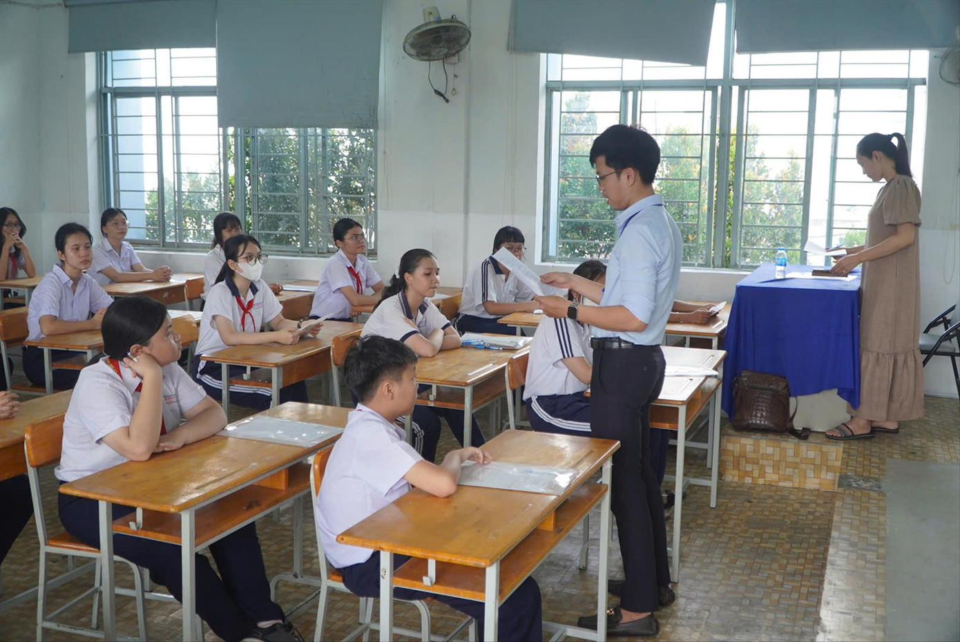 Học sinh thi vào lớp 10 tại TPHCM năm học 2025-2026. Ảnh: Anh Nhàn