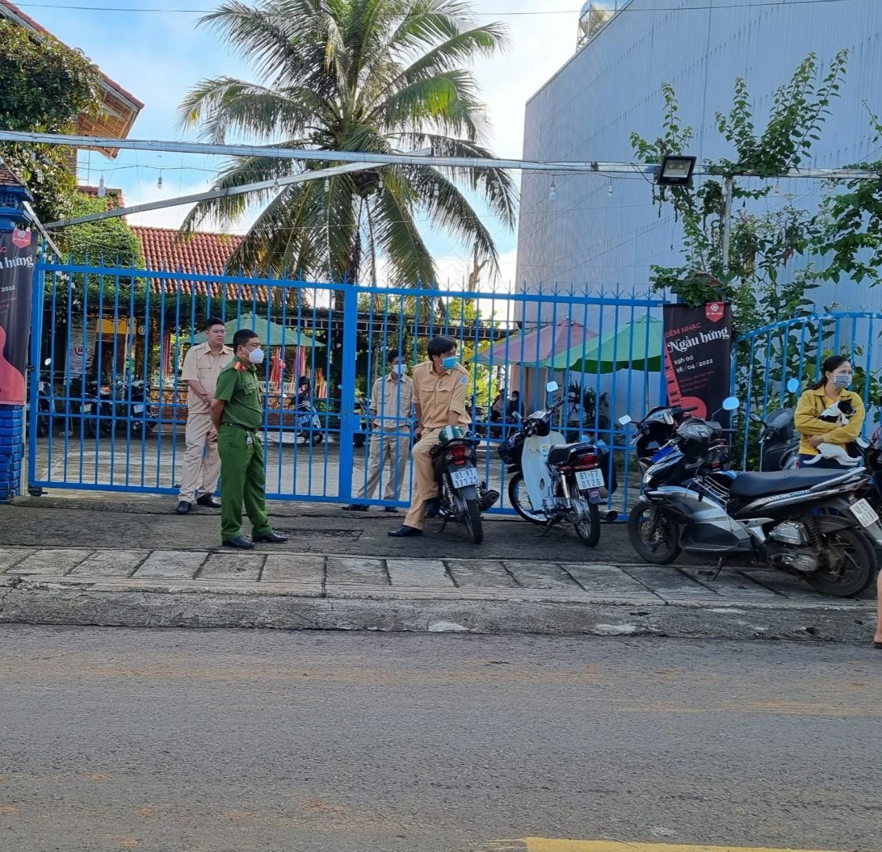 Công an bảo vệ hiện trường vụ việc Công an bảo vệ hiện trường vụ việc