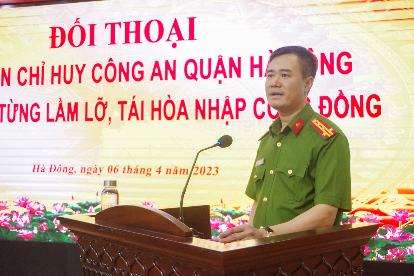Đại tá Nguyễn Ngọc Quyền - Trưởng Công an quận Hà Đông.