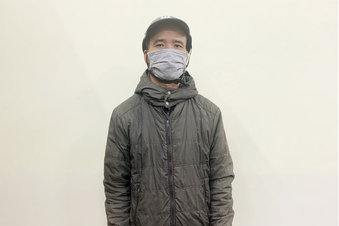 Đối tượng T. tại cơ quan công an. Ảnh: T.A