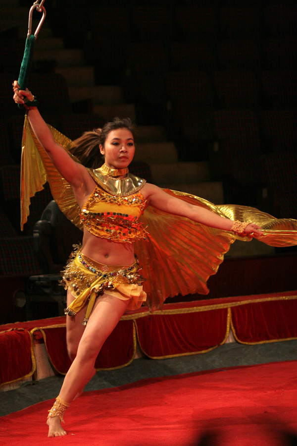 Kết hợp động tác xiếc và vũ đạo bellydance
