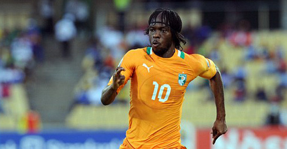 Tiền đạo Gervinho của ĐT Bờ Biển Ngà 
