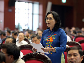 Đại biểu Nguyễn Thị Khá ( đoàn Trà Vinh) - Ảnh: VGP/Nhật Bắc 