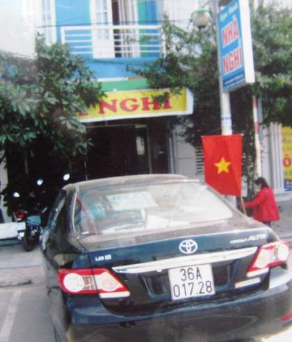 Nhà nghỉ Ngọc Oanh, nơi ông Khang đưa nữ thủ quỹ vào tâm sự. Ảnh: Lê Hoàng