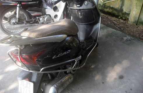 Chiếc xe Lead của chị Huyền. Ảnh: An ninh thủ đô