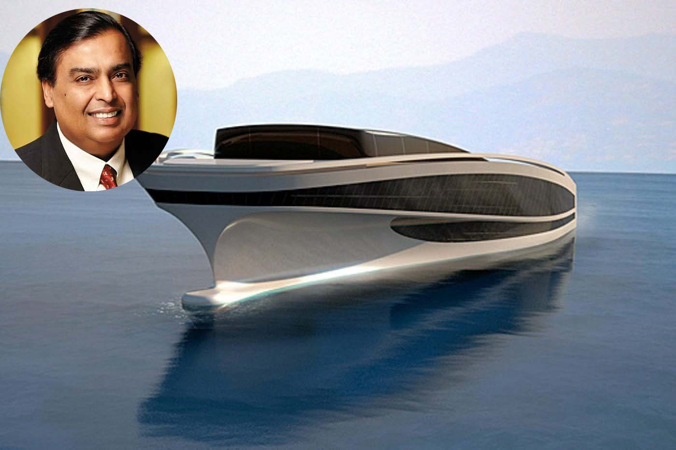 Du thuyền của tỷ phú giàu nhất châu Á có hình móng ngựa. Ảnh: Handout. Du thuyền của tỷ phú giàu nhất châu Á có hình móng ngựa. Ảnh: Handout.