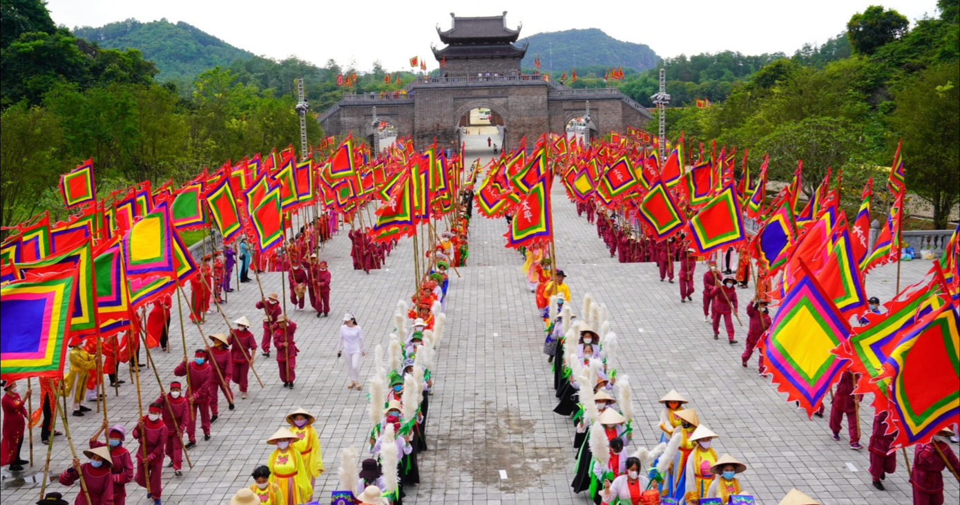 Lễ đàn kính thiên được tổ chức tại chùa Bái Đính, Ninh Bình.