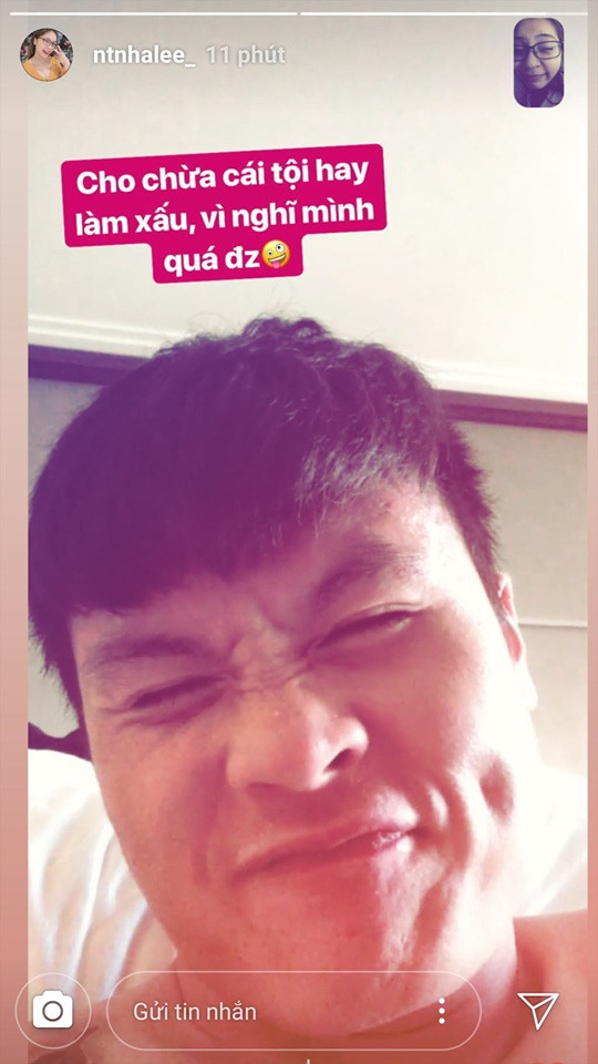 Hành động xoá tin rạn nứt của bạn gái Quang Hải trước trận Việt Nam vs Nhật Bản ảnh 1