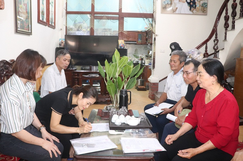 Lấy ý kiến cử tri về việc sắp xếp đơn vị hành chính mới tại huyện Chương Mỹ