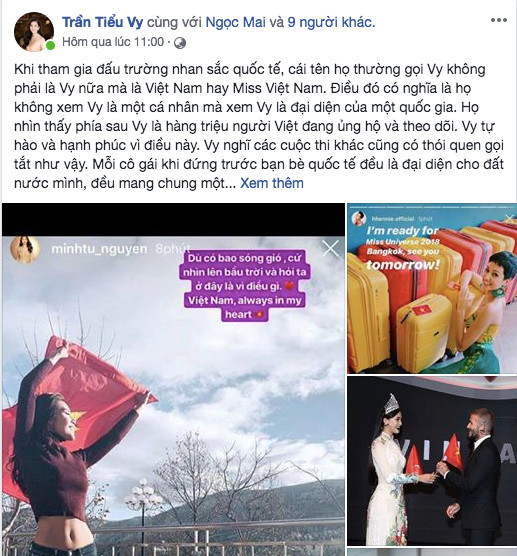 Tiểu Vy được khen ngợi khi 'đáp lễ' tình cảm của Minh Tú, H'Hen Niê ảnh 1