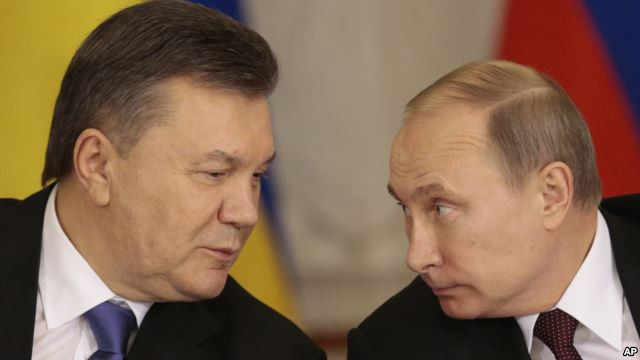 Tổng thống Nga Vladimir Putin và Tổng thống Ukraina Viktor Yanukovych