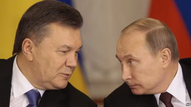 Tổng thống Nga Vladimir Putin và Tổng thống Ukraina Viktor Yanukovych