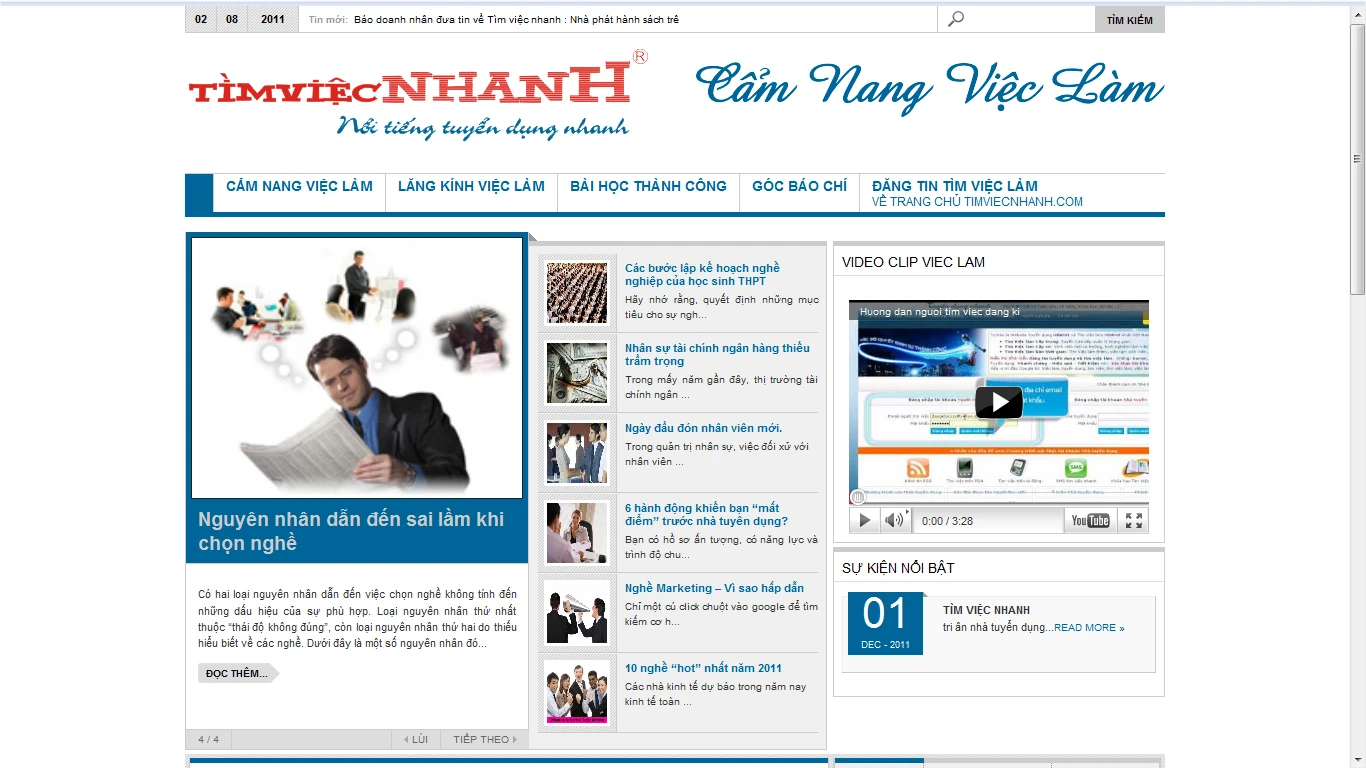 chuyên trang Cẩm nang việc làm