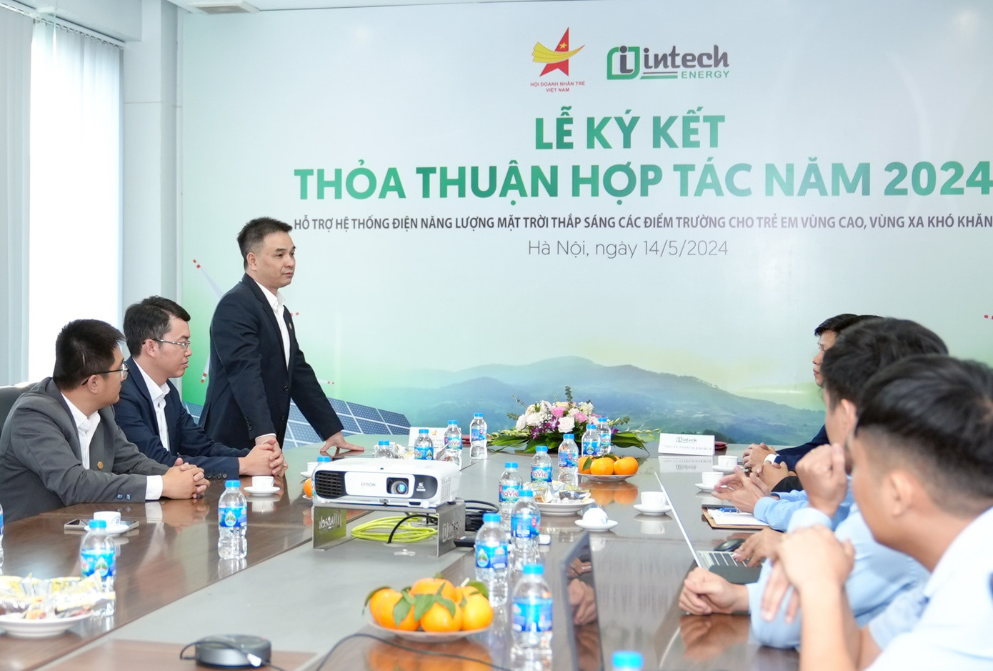 Anh Nguyễn Doãn Thắng phát biểu tại chương trình. Anh Nguyễn Doãn Thắng phát biểu tại chương trình.