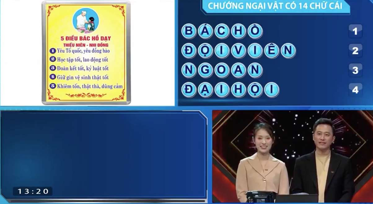 Huy Hoàng là thí sinh xuất sắc nhất phần thi Vượt chướng ngại vật.