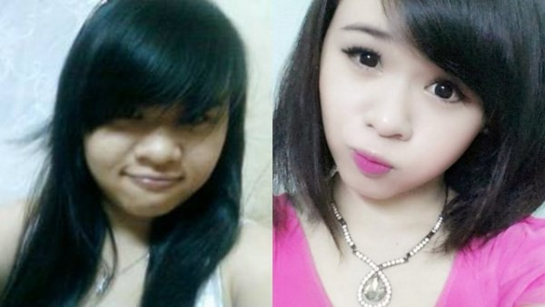  Kim Khánh của một năm sau khi giảm cân trở nên xinh xắn, đáng yêu hơn rất nhiều. Xương hàm mặt nhỏ đi khiến gương mặt Khánh trông thanh tú hơn xưa. Màu da đen nhẻm khi xưa cũng nhường chỗ cho làn da trắng mịn hiện tại