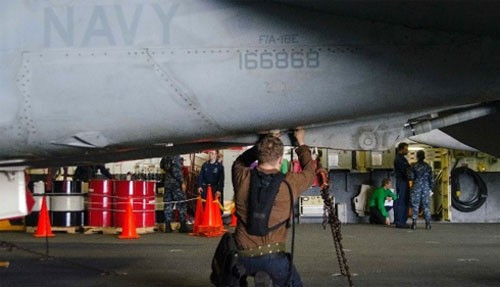 USS George Washington đang có mặt ở vùng biển ngoài khơi bán đảo Triều Tiên để thực hiện sứ mệnh tuần tra thường lệ sau cuộc tập trận 