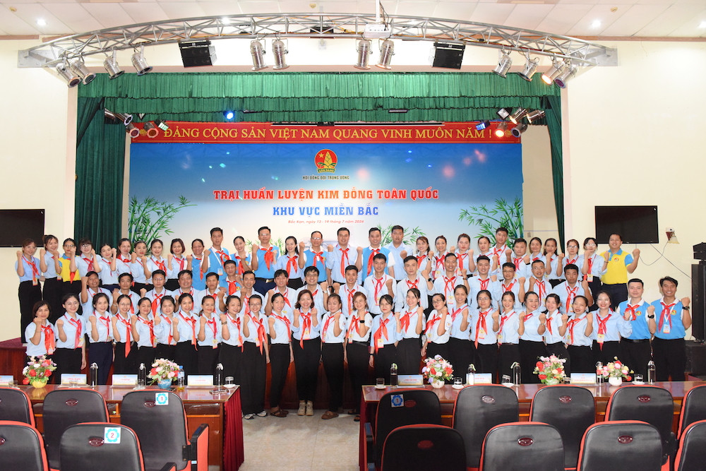 85 trại sinh tham gia Trại huấn luyện Kim Đồng toàn quốc khu vực phía Bắc năm 2024 85 trại sinh tham gia Trại huấn luyện Kim Đồng toàn quốc khu vực phía Bắc năm 2024