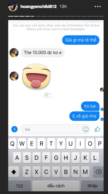 Bị 'gạ tình' 8.000 USD, Hoàng Yến Chibi chê 'sao rẻ thế' ảnh 2