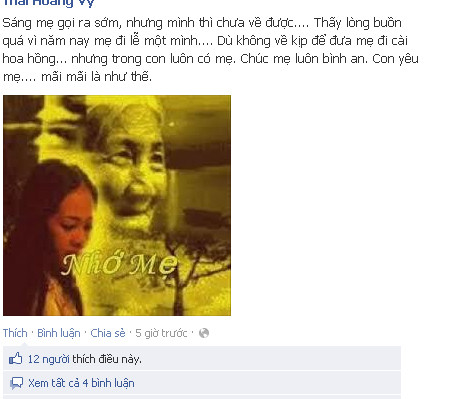 Một trong số nhiều cảm xúc trong ngày lễ Vu Lan trên Facebook. Một trong số nhiều cảm xúc trong ngày lễ Vu Lan trên Facebook