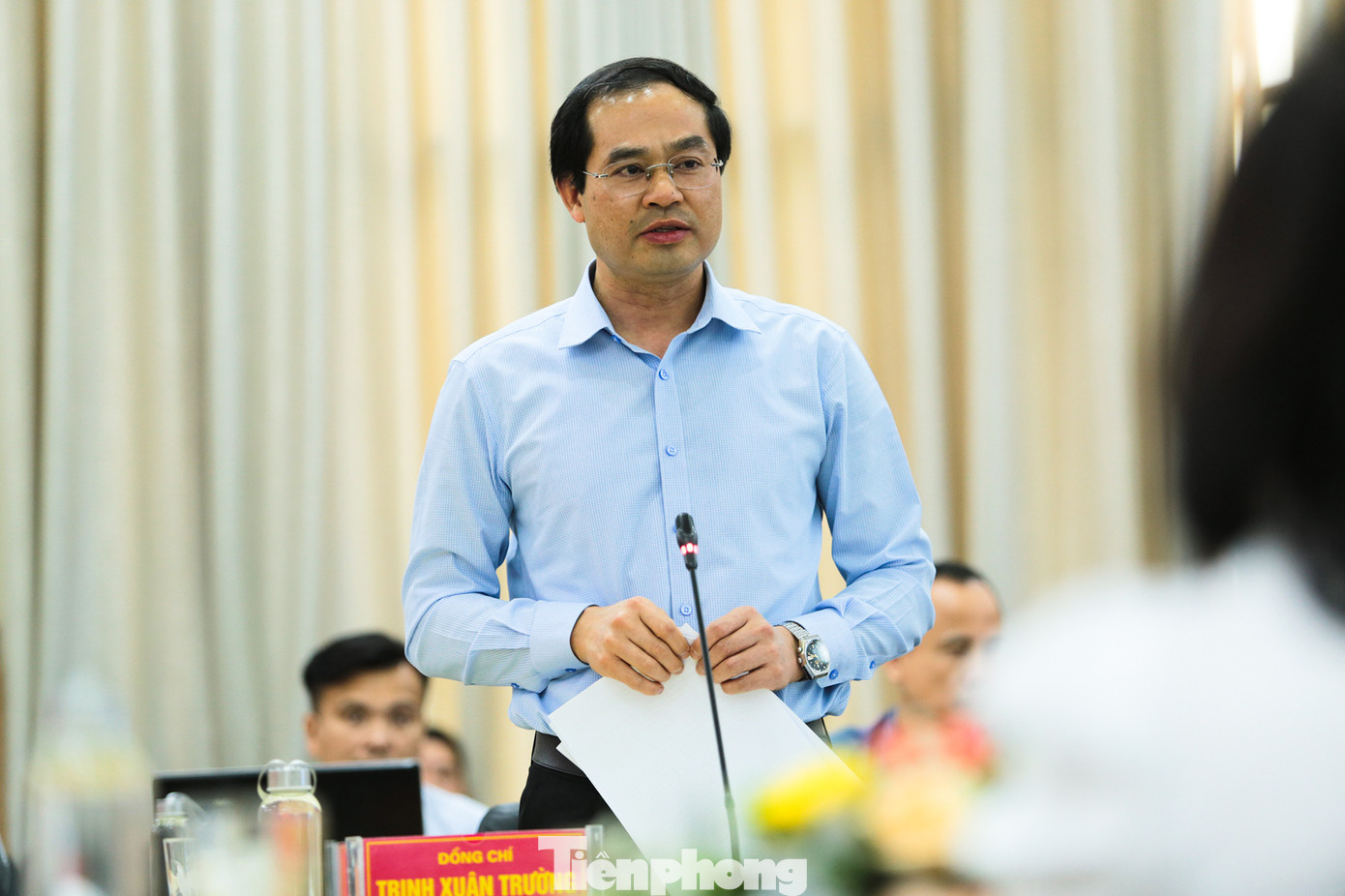 Chủ tịch UBND tỉnh Lào Cai ông Trịnh Xuân Trường. Ảnh: Hân Nguyễn.