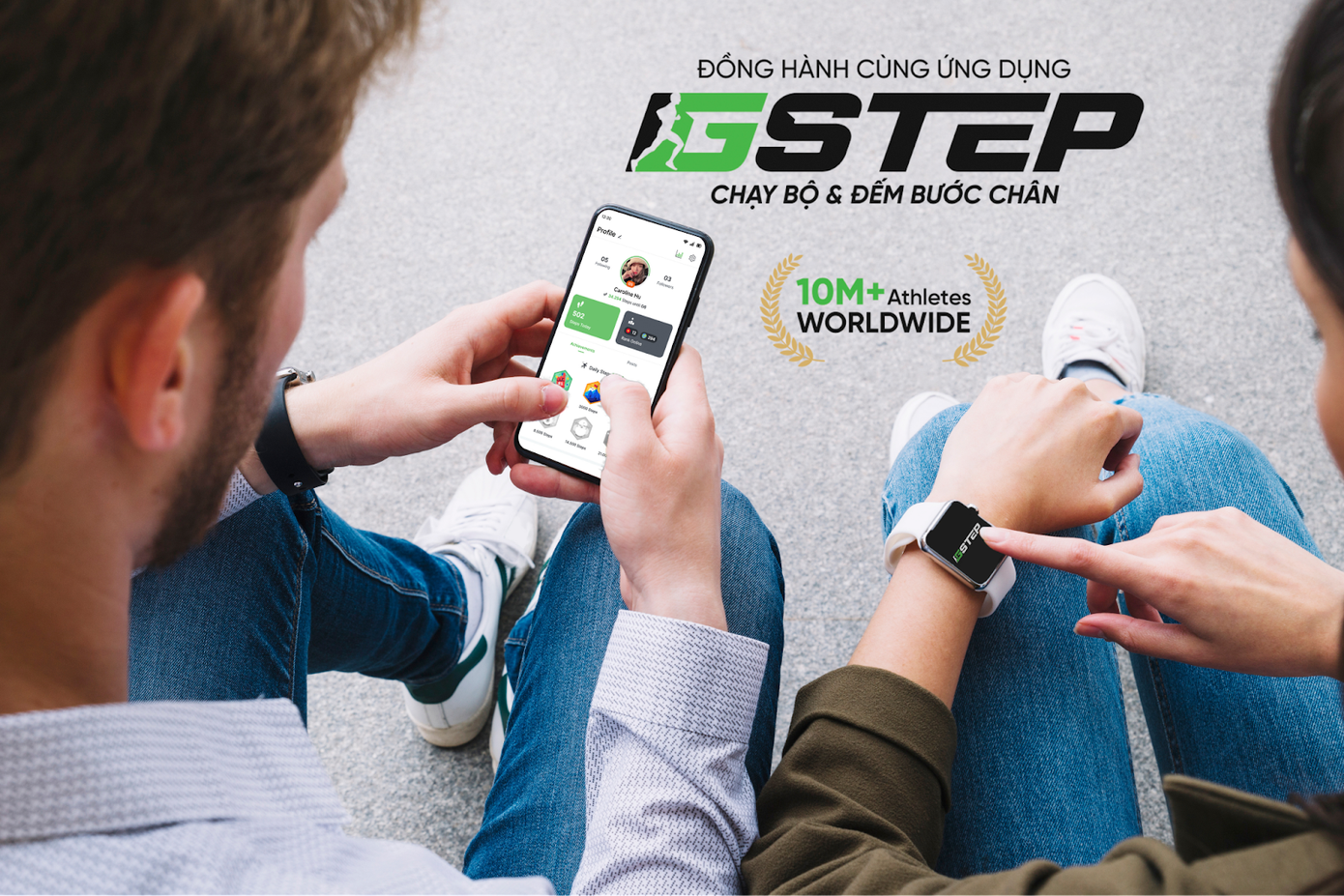 Ứng dụng GStep - Đơn vị đồng hành cùng sự kiện Welly Running x GStep